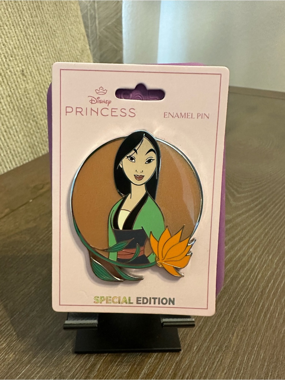 Disney PALM Floral Princess Mulan Jumbo Pin Special Edition 250